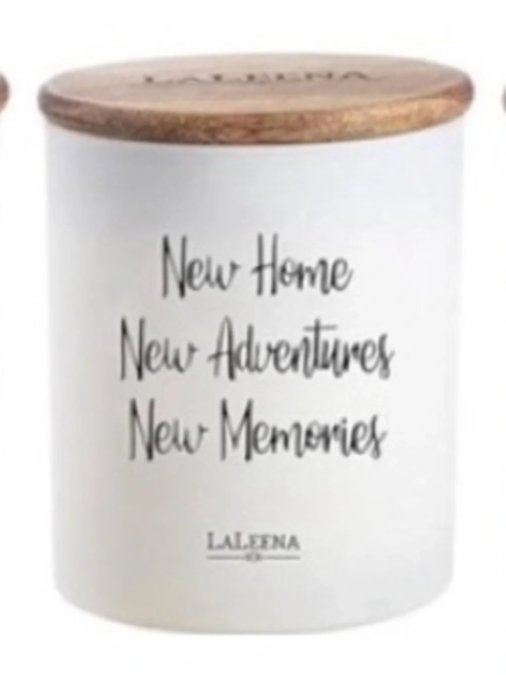 Laleena 14 oz Natural Soy Wax Candle Jasmine “New Home Ne Adventure Nee Memories